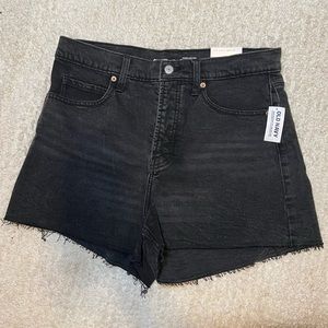 Black Denim Shorts